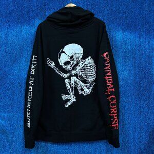 Cannibal Corpse “Butchered at Birth” Death Metal Band Graphic Zip Up Sweater Siz